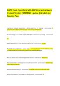 EVITP Exam Questions with 100&percnt; Correct Answers &vert; Latest Version 2026&sol;2027 Update &vert; Graded A&plus; &vert; Assured Pass&period;