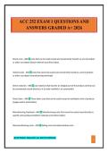 ACC 252 EXAM 1 QUESTIONS AND ANSWERS GRADED A&plus; 2026