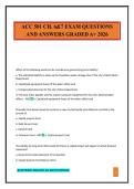 ACC 501 CH&period; 6&7 EXAM QUESTIONS AND ANSWERS GRADED A&plus; 2026