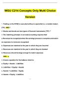 WGU C214 Concepts Only Multi Choice Version