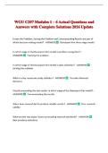 WGU C207 Modules 1 &ndash; 6 Actual Questions and Answers with Complete Solutions 2026 Update