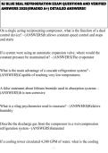 NJ BLUE SEAL REFRIGERATION EXAM QUESTIONS AND VERIFIED ANSWERS 2025&lpar;GRADED A&plus;&rpar; DETAILED ANSWERS&excl;&excl;