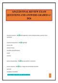 APA2120 FINAL REVIEW EXAM QUESTIONS AND ANSWERS GRADED A&plus; 2026