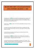 BCOM 3950 CHPT 2 EXAM QUESTIONS AND ANSWERS GRADED A&plus; 2026