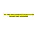 WGU D025 AWM3 Task Template Policy Change for Enhanced Community Health Outcomes 2026