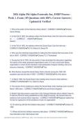 2024 Alpha Phi Alpha Fraternity Inc&comma; IMDP Process - Week 1&period; Exam 85 Questions with 100&percnt; Correct Answers Updated & Verified