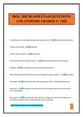 BIOL 2402 BLOOD EXAM QUESTIONS AND ANSWERS GRADED A&plus; 2026