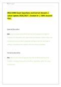WGU D003 Exam Questions and Correct Answers &vert; Latest Update 2026&sol;2027 &vert; Graded A&plus; &vert; 100&percnt; Assured Pass&period;