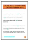 UBC BIOL 200 CH 5 EXAM QUESTIONS AND ANSWERS GRADED A&plus; 2026