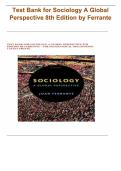 Test Bank for Sociology&colon; A Global Perspective 8th Edition by Ferrante&period;