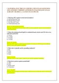 CALIFORNIA ELECTRICIAN CERTIFICATION EXAM &vert; QUESTIONS  AND ANSWERS &vert; VERIFIED ANSWERS PLUS RATIONALES &vert; EXAM  ALREADY GRADED A&plus; &vert; LATEST EXAM UPDATE