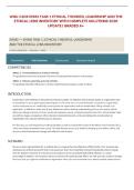 WGU C206 EHM2 TASK 1&colon; ETHICAL THEORIES&comma; LEADERSHIP AND THE ETHICAL LENS INVENTORY WITH COMPLETE SOLUTIONS 2026 UPDATE &vert; GRADED A&plus;