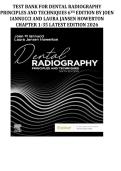 TEST BANK FOR DENTAL RADIOGRAPHY PRINCIPLES AND TECHNIQUES 6TH EDITION BY JOEN IANNUCCI AND LAURA JANSEN HOWERTON CHAPTER 1-35 LATEST EDITION 2026