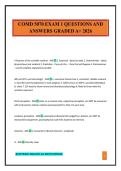 COMD 5070 EXAM 1 QUESTIONS AND ANSWERS GRADED A&plus; 2026