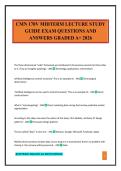 CMN 170V MIDTERM LECTURE STUDY GUIDE EXAM QUESTIONS AND ANSWERS GRADED A&plus; 2026