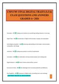 CMN170V FINAL DIGITAL TRAITS &lpar;S&period;5-6&rpar; EXAM QUESTIONS AND ANSWERS GRADED A&plus; 2026