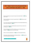PTC CREO TEST2 EXAM QUESTIONS AND ANSWERS GRADED A&plus; 2026