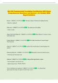 Esri GIS Fundamentals Foundation Certification 2201 Exam  Comprehensive Questions and Answers &vert; A&plus; Graded &vert; With  Expert Solutions 