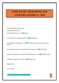 EXPH EXAM 3 QUESTIONS AND ANSWERS GRADED A&plus; 2026