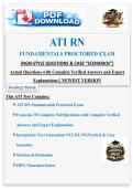 ATI RN Fundamentals Proctored Exam &lpar;NGN-Style&rpar; Actual Questions with Complete Verified Answers and Expert Explanations &vert;&vert; Newest Version 2026 - 2027