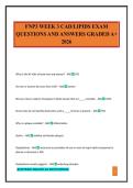 FNP3 WEEK 3 CAD&sol;LIPIDS EXAM QUESTIONS AND ANSWERS GRADED A&plus; 2026