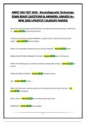 ABRET EEG TEST 2026 - Neurodiagnostic Technology- EXAM READY QUESTIONS & ANSWERS- GRADED A&plus;-NEW 2026 UPDATE&excl;&excl;&excl;&excl; &lpar;ALREADY PASSED&rpar;