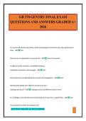 GB 370 GENTRY FINAL EXAM QUESTIONS AND ANSWERS GRADED A&plus; 2026