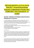 NRP 8TH EDITION ACTUAL EXAM 2026&sol;2027 &vert; Neonatal Resuscitation Program &vert; Comprehensive Practice Test &vert; Verified Q&A &vert; Pass Guaranteed - A&plus; Graded