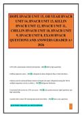 DOPE HVACR UNIT 15&comma; OH YEAH HVACR UNIT 14&comma; HVACR UNIT 13&comma; KILLIN HVACR UNIT 12&comma; HVACR UNIT 11&comma; CHILLIN HVACR UNIT 10&comma; HVACR UNIT 9&comma; HVACR UNIT 8&comma; EXAM HVACR QUESTIONS AND ANSWERS GRADED A&plus; 2026