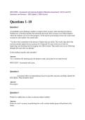 WGU D293 &ndash; Assessment and Learning Analytics Objective Assessment &vert; OA V1 and V2 &vert; Questions and Answers &ndash; 2026 Update &vert; 100&percnt; Correct&period;