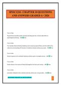 HNSC1210 - CHAPTER 10 QUESTIONS AND ANSWERS GRADED A&plus; 2026