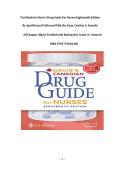 Test Bank for Davis's Drug Guide For Nurses Eighteenth Edition By April Hazard Vallerand Phd&comma; Rn&comma; Faan&comma; Cynthia A&period; Sanoski &vert; All Chapter &vert;Q&As Verified with Rationales&vert; Grade A&plus; Assured&vert; ISBN 9781719646406