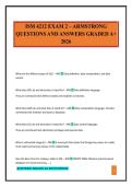 ISM 4212 EXAM 2 &ndash; ARMSTRONG QUESTIONS AND ANSWERS GRADED A&plus; 2026