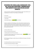 KETTERING TMC EXAM A 2026 -RESPIRATORY THERAPY- actual exam QUESTIONS &plus; ANSWERS-latest 2026 update&excl;&excl;&excl;&excl;-exam ready &lpar;already passed&rpar;-graded A&plus;