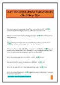 JLTV EXAM QUESTIONS AND ANSWERS GRADED A&plus; 2026