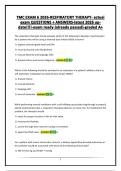 TMC EXAM 6 2026-RESPIRATORY THERAPY- actual exam QUESTIONS &plus; ANSWERS-latest 2026 update&excl;&excl;&excl;&excl;-exam ready &lpar;already passed&rpar;-graded A&plus;