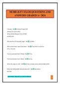 MCBH JLTV EXAM QUESTIONS AND ANSWERS GRADED A&plus; 2026