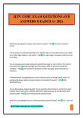 JLTV USMC EXAM QUESTIONS AND ANSWERS GRADED A&plus; 2026