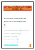 JLTV EXAM QUESTIONS AND ANSWERS GRADED A&plus; 2026