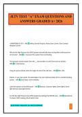 JLTV TEST "A" EXAM QUESTIONS AND ANSWERS GRADED A&plus; 2026