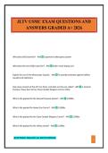 JLTV TEST "A" EXAM QUESTIONS AND ANSWERS GRADED A&plus; 2026