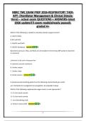 NBRC TMC EXAM PREP 2026-RESPIRATORY THERAPY- &lpar;Ventilator Management & Clinical Simulations&rpar; &ndash; actual exam QUESTIONS &plus; ANSWERS-latest 2026 update&excl;&excl;&excl;&excl;-exam ready&lpar;already passed&rpar;-graded A&plus;