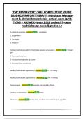 TMC RESPIRATORY CARE BOARDS STUDY GUIDE 2026-RESPIRATORY THERAPY- &lpar;Ventilator Management & Clinical Simulations&rpar; &ndash; actual exam QUESTIONS &plus; ANSWERS-latest 2026 update&excl;&excl;&excl;&excl;-exam ready&lpar;already passed&rpar;-graded A&plus;