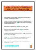 MA600 EXAM &num;2 STUDY QUESTIONS AND ANSWERS GRADED A&plus; 2026