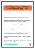 MAN4162 QUIZ 2 EXAM QUESTIONS AND ANSWERS GRADED A&plus; 2026
