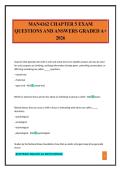 MAN4162 CHAPTER 5 EXAM QUESTIONS AND ANSWERS GRADED A&plus; 2026