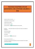 MAN4162 CHAPTER 6 EXAM QUESTIONS AND ANSWERS GRADED A&plus; 2026