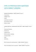 EMD v14 PROTOCOL EXAM QUESTIONS WITH CORRECT ANSWERS
