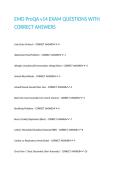 EMD ProQA v14 EXAM QUESTIONS WITH CORRECT ANSWERS