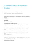 DCJS Exam Questions With Complete Solutions